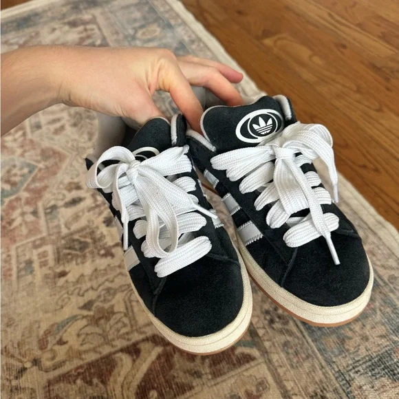 Adidas Campus 00s Black and White Sneakers Women’s - Picture 3 of 12